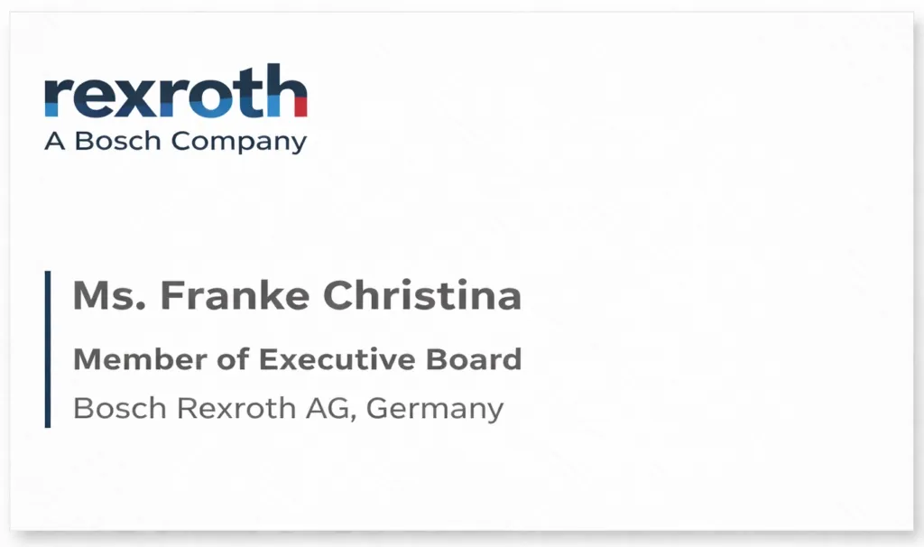 Company logo: Bosch Rexroth AG, Germany