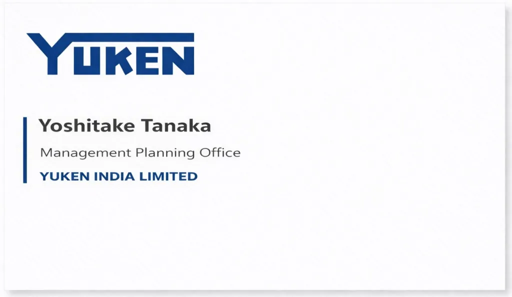 Company logo: YUKEN INDIA LIMITED