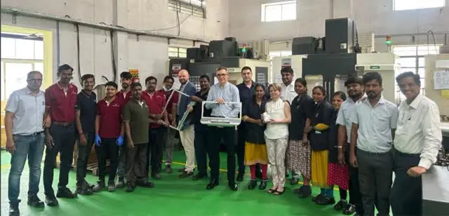 Visit of the DMG MORI FAMOT team — Mr. Mariusz Derbich, Managing Director; Mr. Damian Siekierski, Procurement Manager; Mr. Michal Krol, Technology Department Manager; Ms. Agnieszka Balcer, Dy. Manager Purchase — on 18th February 2025.