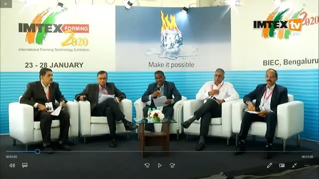 Mr. Rama Prakash Holla was invited by IMTMA to a TV panel on the importance of training in the manufacturing industry.