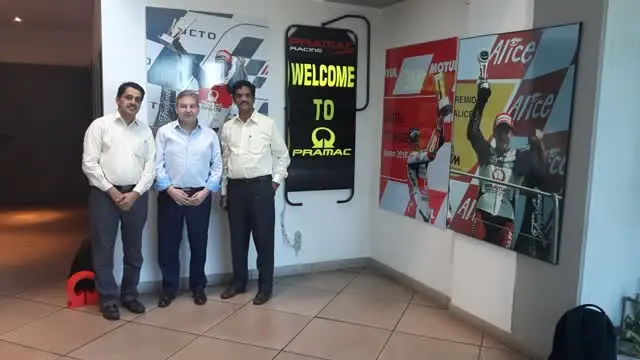 Maiden visit to M/s. PRAMAC S.R.L., Italy, meeting Mr. Roberto Assistenti, Purchase Director, in March 2017. Mr. Assistenti was very supportive in developing Indian suppliers.