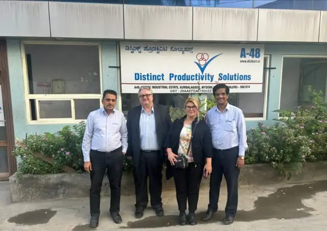 Visit of Mrs. Nihal Uzun from COB Bearings, France, to India on 7th December 2023.
