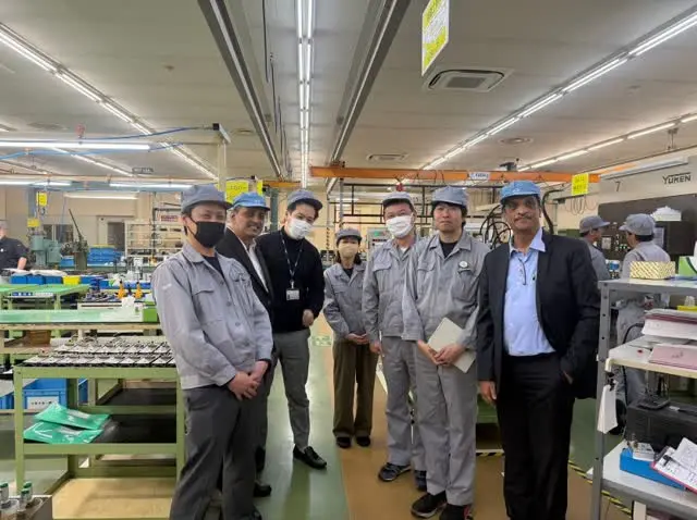 Distinct visits YUKEN KOGYO CO., LTD., Japan, on 2nd March 2026 for project discussions on DSG005 and DSG007 localisation in India.