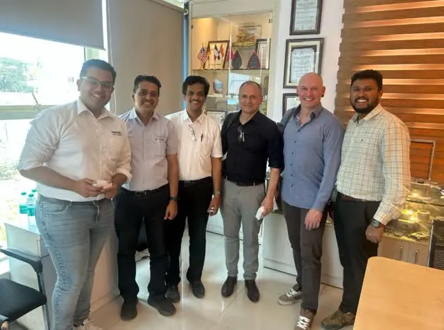Visit of Mr. Ananth Revankar (DC/PUR13), Mr. Ronny Malzahn (DC/PUE92), Mr. Manuel Nrecaj (DC/PUR13), Bosch Rexroth, Germany & Mr. Ranjith M., Bosch Rexroth AhmP, on 4th April 2025.